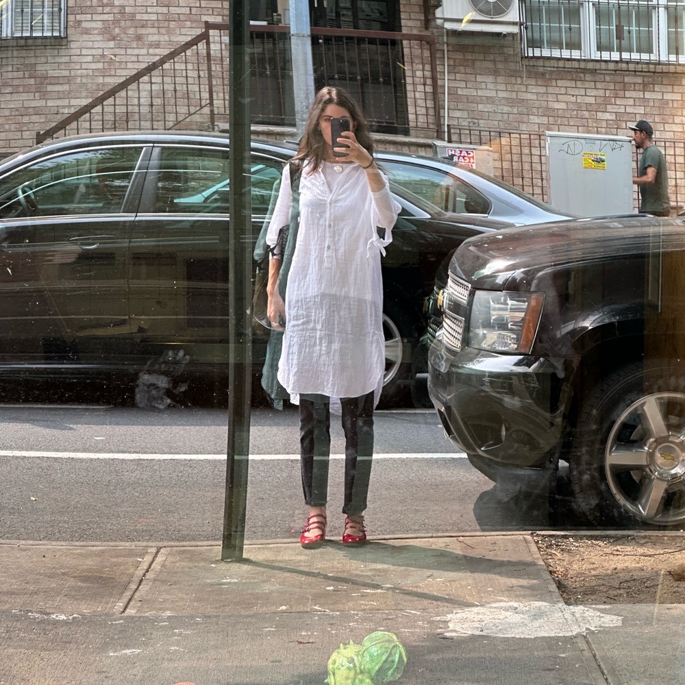 Indian Cotton White Dress Gauze - image 1